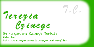 terezia czinege business card